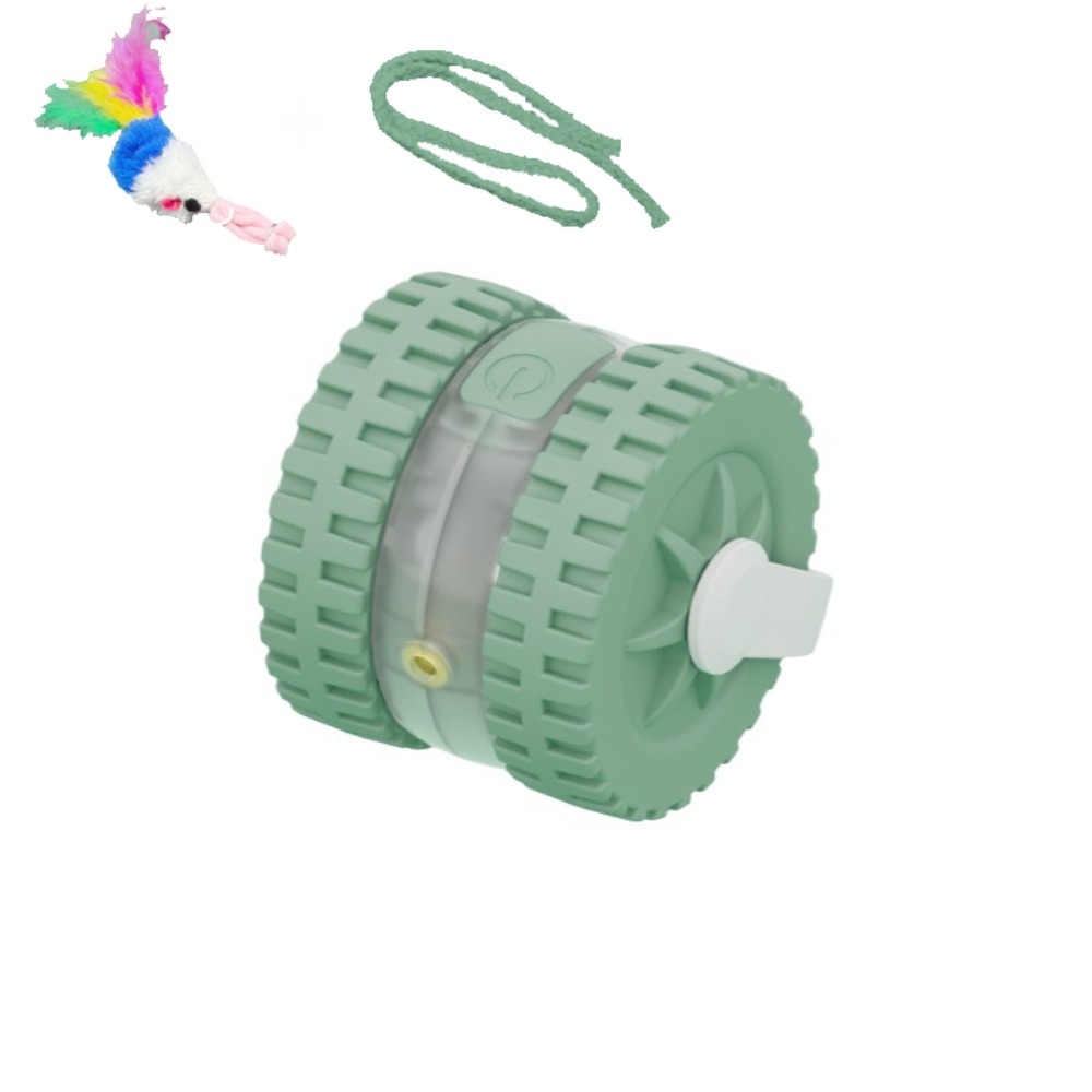 Automatic Moving Dog Ball - ลูกบอลล่อแมวอินฟราเรดเลเซอร์แบบเงียบ ใช้พลังงาน USB พร้อมระบบหมุนอัตโนมัติ ขยับได้เอง