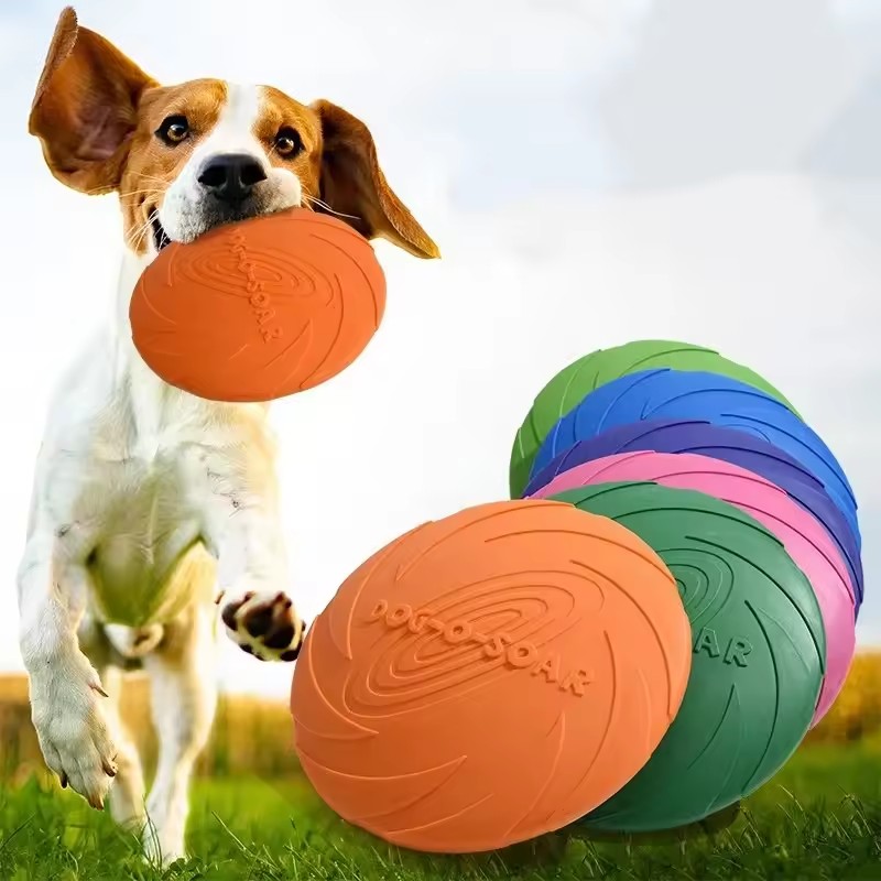 ของเล่นจานบินซิลิโคนแบบอินเทอร - Flying Disc Dog Training Toy บทวิจารณ์และราคา