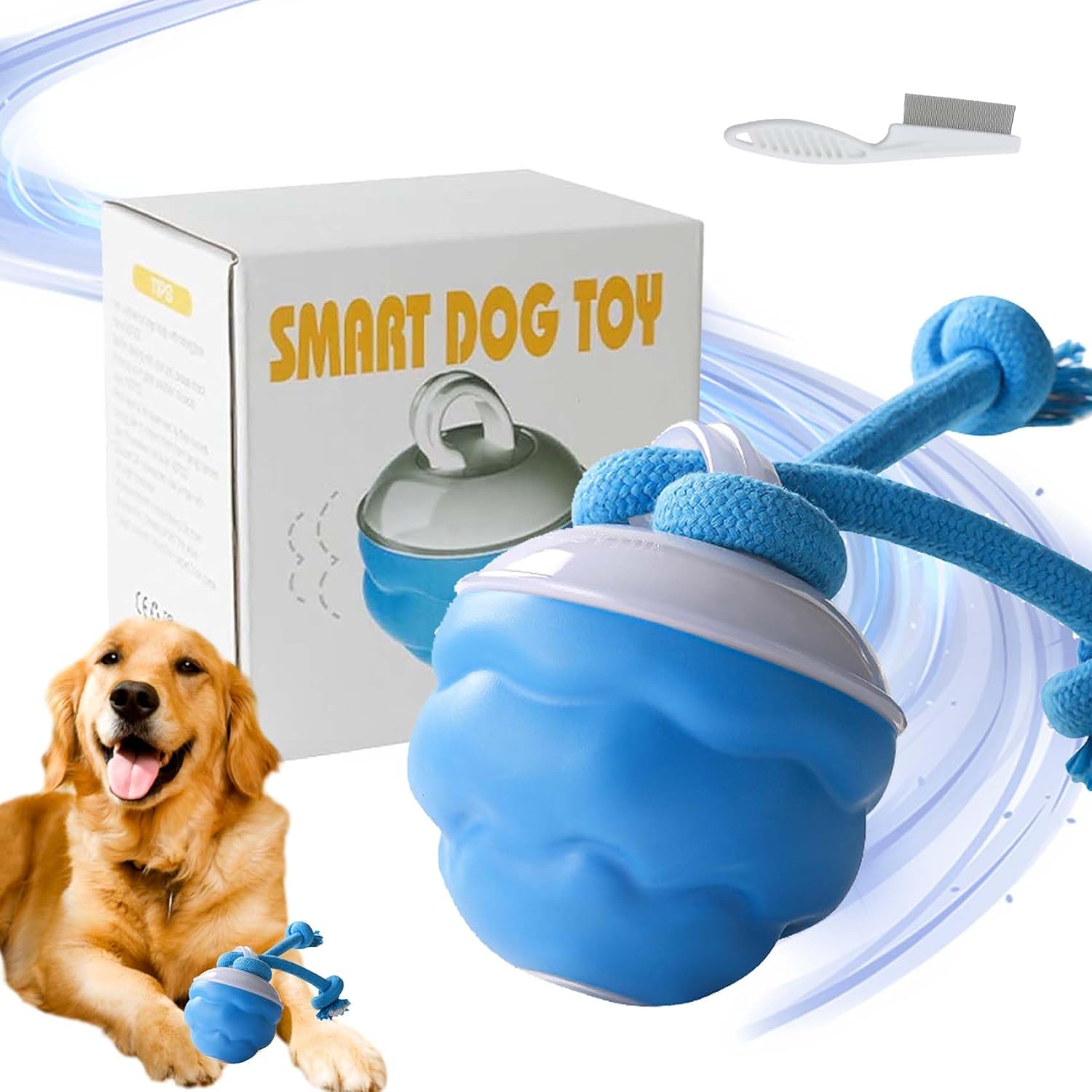 ของเล่นสุนัขอัจฉริยะ, ลูกบอลเค - Automatic Moving Dog Ball บทวิจารณ์และราคา