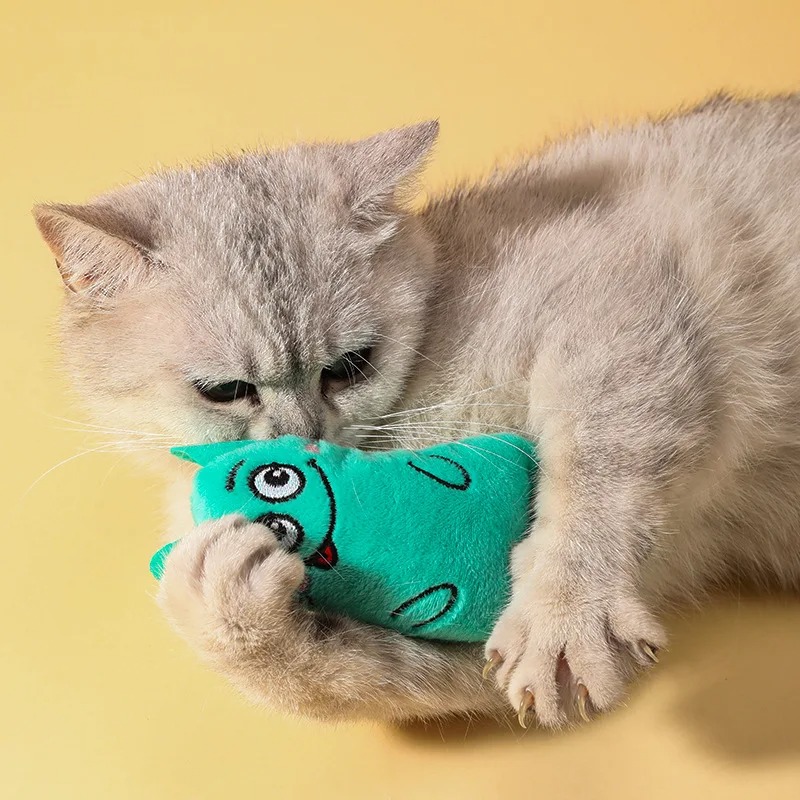 ของเล่นแมวน่ารัก ของเล่นแมวผ้า - Catnip Interactive Plush Mouse บทวิจารณ์และราคา